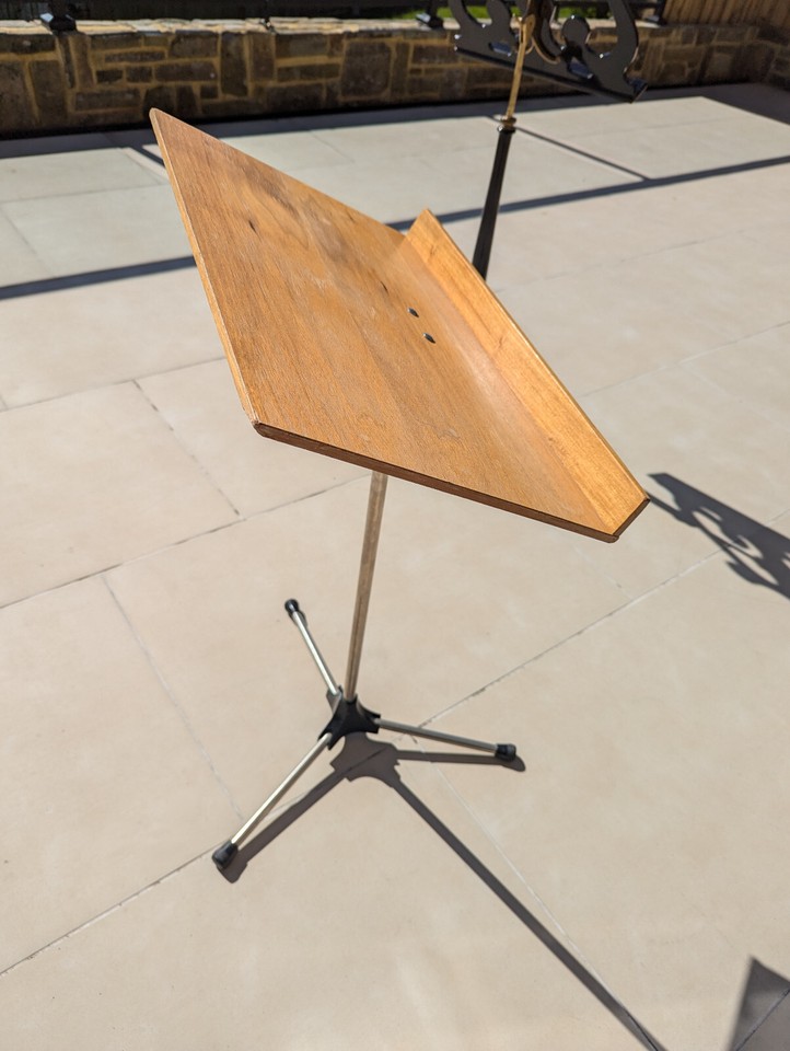 MUSIC STAND FOR CONDUCTOR ; FAIR CONDITION ; BUYER COLLECTS. CHEAP! eBay