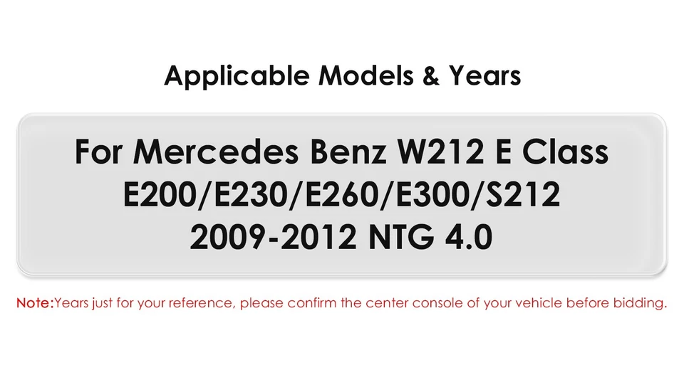 Pantalla Unidad Principal Android 13 10.25" para Mercedes Benz Clase E E350 Radio Carplay Foto 2 de 4