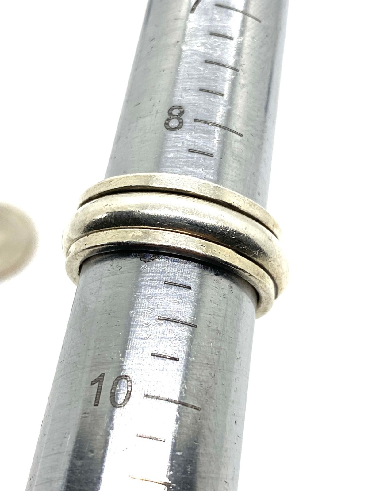 Mens Minimalist Heavy Solid Distressed Sterling S… - image 6