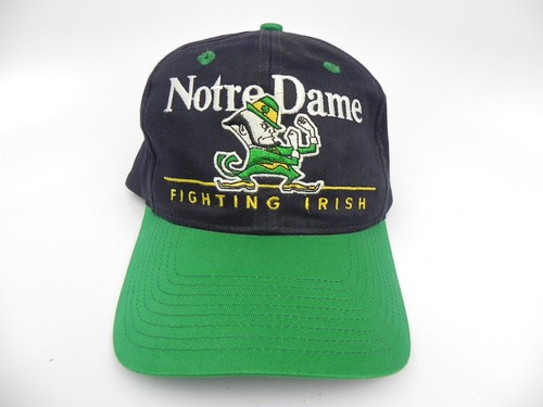 NOTRE DAME IRISH NCAA 1990s TWINS ENTERPRISE VINTAGE BAR SNAPBACK CAP HAT EUC - Picture 7 of 8