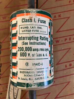 1000 amp fuse, Buss KRP-C,600 Hi-Cap Fuse,Class L fuse. Bolt down installation.