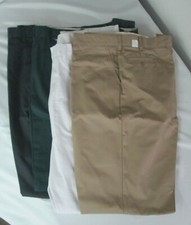Mens Pants Chino Tall 40 44 50 52 54 56 60 unhemmed Khaki Gray green white NEW