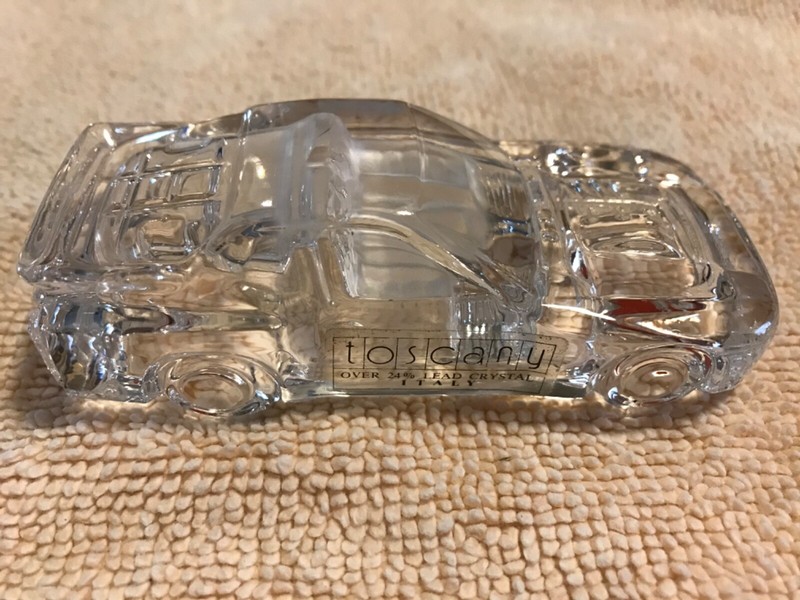 Porsche 944 LM Toscany Lead Glass Crystal Car With Original Label