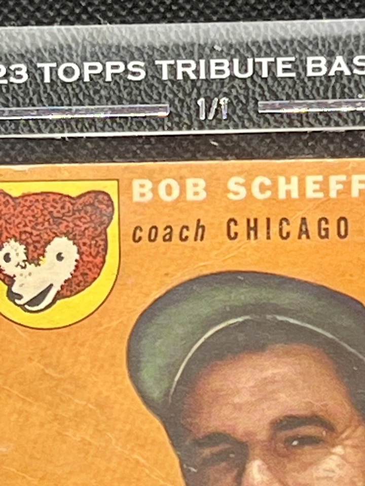 2023 Topps Tribute Bob Scheffing 1954 Buyback 1/1 Chicago Cubs - Image 2 of 3