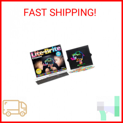 Lite Brite Classic, Favorite Retro Toy - Create Art with Light, STEM, Educationa