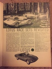 1964 Lotus Elan Print AD vintage Automobilia Motor Car magazine advert