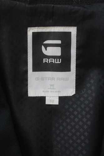 G-STAR Tailor Blazer Men's (EU) 52 Single Breasted Notch Lapel Black - Picture 8 of 12