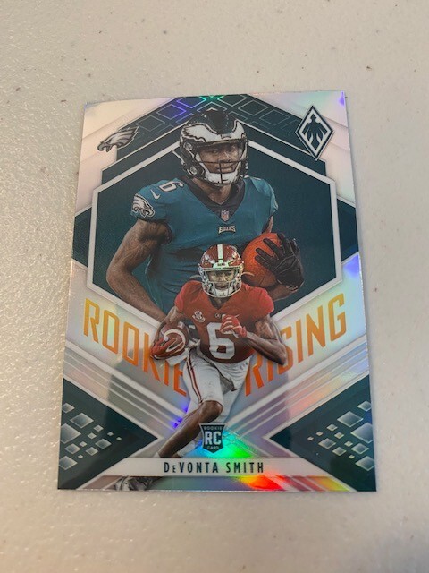 2021 Phoenix DeVonta Smith RC Rookie Rising Silver Prizm Philadelphia Eagles