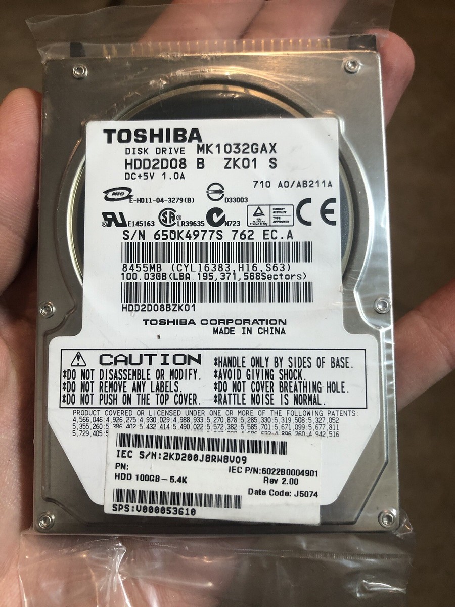 東芝 MK1032GSX ハードドライブ 100GB SATA/150 5,400RPM 16MB 2.5インチ Amazon | 東芝 MK1032GSX ハードドライブ 100GB SATA/150 5,400