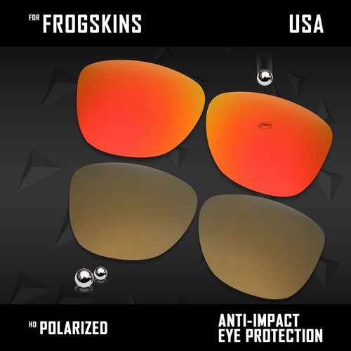 Anti Scratch Polarized Replacement Lenses for-Oakley Frogskins OO9013 Options - 第 52/78 張圖片