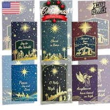 Boxed Christmas Cards Assortment, Elegant Icons (6 Designs, 24 Cards with