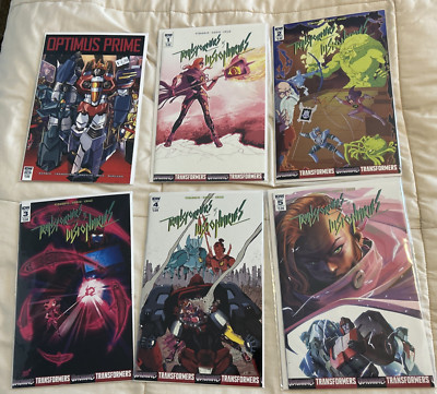 IDW Transformers vs. Visionaries 1B 2B 3B 4B 5B  & Optimus Prime Annual 2018