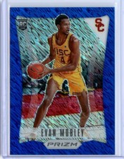 2021-22 Panini Prizm Draft EVAN MOBLEY Blue Shimmer FOTL RC Flashback 9/13