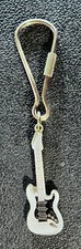 Musical Key Chain Gift Strat Guitar White