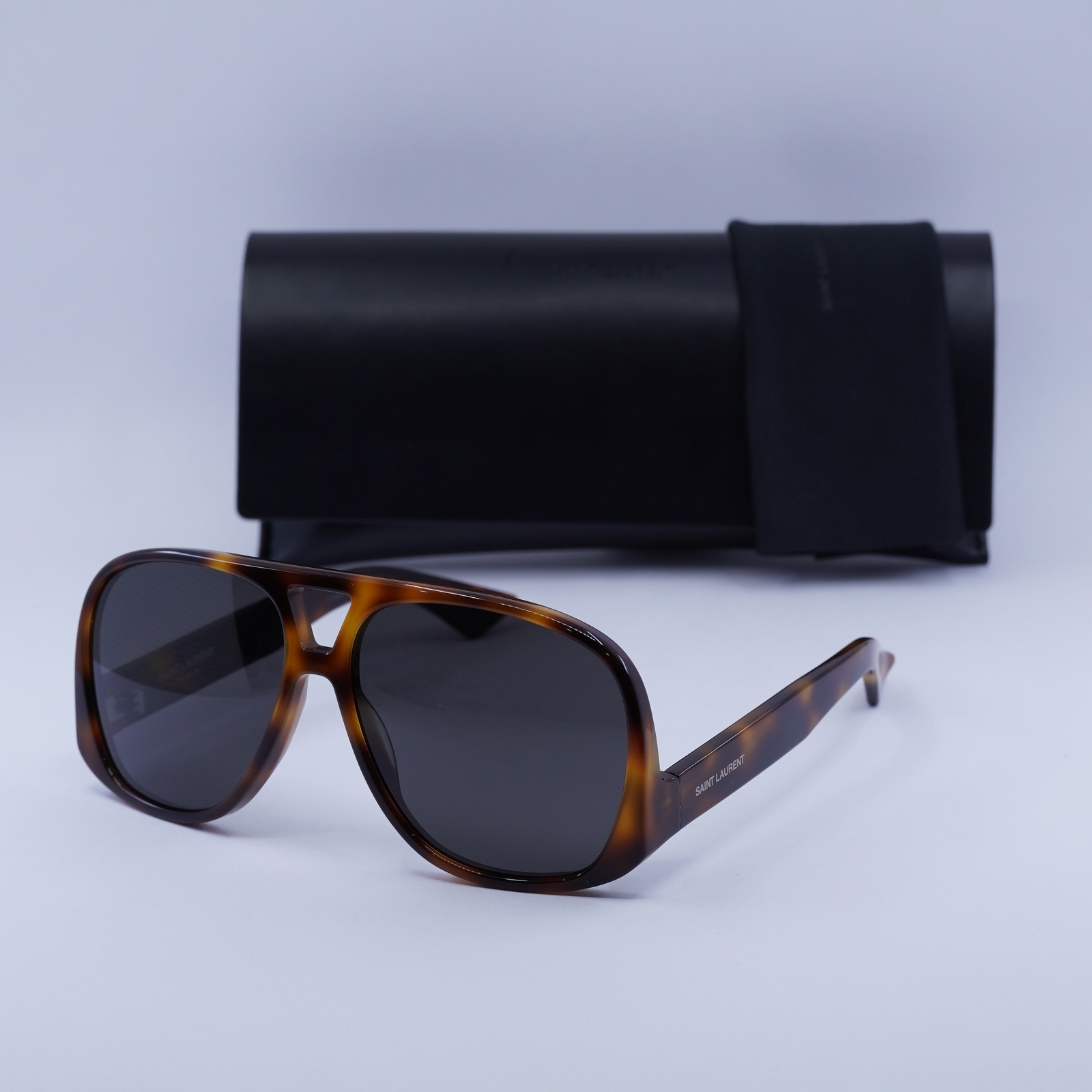 Occhiali da sole Saint Laurent SL652 SOLACE 003 avana grigio 59 14 135 nuovi