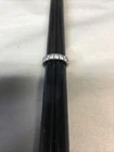 Vintage Sterling Silver 925 Crystal Band Ring size 6.5 4.70G