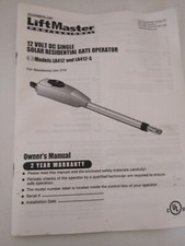 Solar Powered Gate Opener (battery backup)