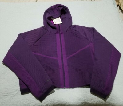 Nike Sportswear Tech Pack Fleece Full Zip Crop Jacket  CI9432-525 Size Medium