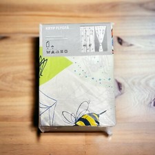 IKEA KRYP FLYGFA KIDS CURTAINS BUGS  BUTTERFLIES  PAIR PANELS 57 X 89