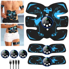 EMS Abdominal Muscle Toning Trainer ABS Stimulator Toner Fitness Binder Gym Belt