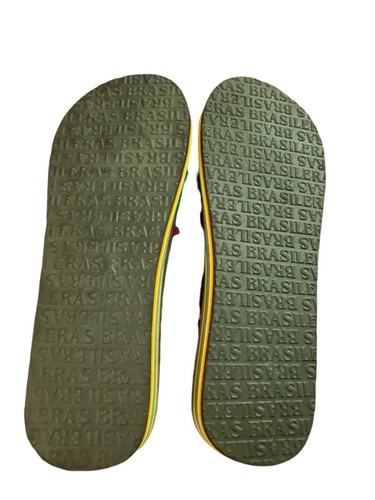 Chanclas Brasileras Plataforma Rasta Talla 39/40 8.5/9.5 Negro Rojo Verde Amarillo - Imagen 7 de 7