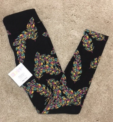 Leggings LuLaRoe Motif Animal – Noir, Bleu Canard, Violet, Rose, Imprimé Cerf, Taille Unique Neuve