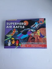 Blokko Superhero Air Battle 249 Piece Building Kit With 3 Figures New In Package
