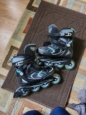Rollerblade Advantage Pro XT Womens Inline Skate, Size US 8- Black/Light Blue