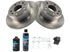 Rear TRQ Brake Pad and Rotor Kit fits Mercedes 300SDL 1986-1987 24JRJP