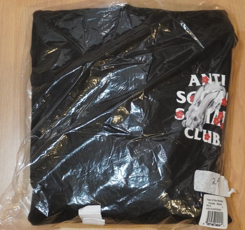 Anti Social Social Club ‘Year Of The Rabbit’ (Size L) *RARE* Black Hoodie - Picture 6 of 7
