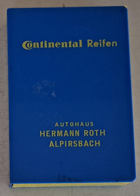 Vintage Kartenspiel Continental Reifen Werbung Autohaus Hermann Roth Alpirsbach