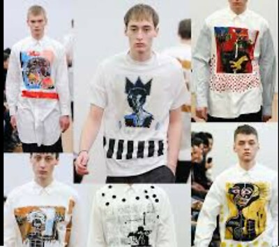 T-SHIRT JEANS MICHEL BASQUIAT COME DES GARCONS SHIRT Gr.S RAR NEU!