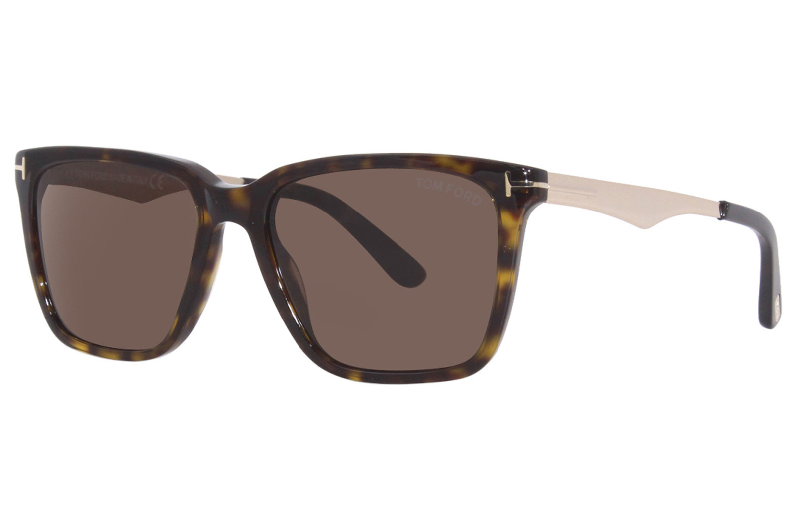 Солнцезащитные очки Tom Ford Garrett TF862 52E Мужские блестящие HavanaРозовое золотоКоричневый 54 мм 47290₽