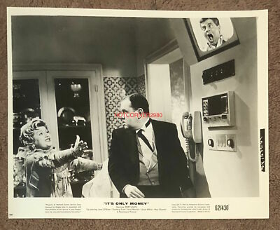 JERRY LEWIS IT'S ONLY MONEY 1962 PARAMOUNT 8X10 PHOTO W/ JACK WESTON