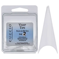 Vamp Tips - 2 by Cuccio Pro for Women - 50 Pc Acrylic Nails
