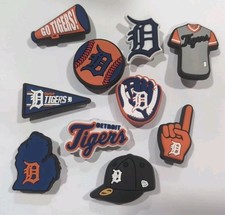 Detroit Tigers Baseball Team Charms For Crocs Shoe - 10 Pieces