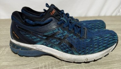 Mens ASICS Gt-2000 8 Knit FlyteFoam Running Shoes Blue Sz 8