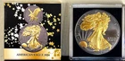 RARE 2024 Silver Eagle .999 Fine Finished In Ruthenium And Gold Only 1000 made