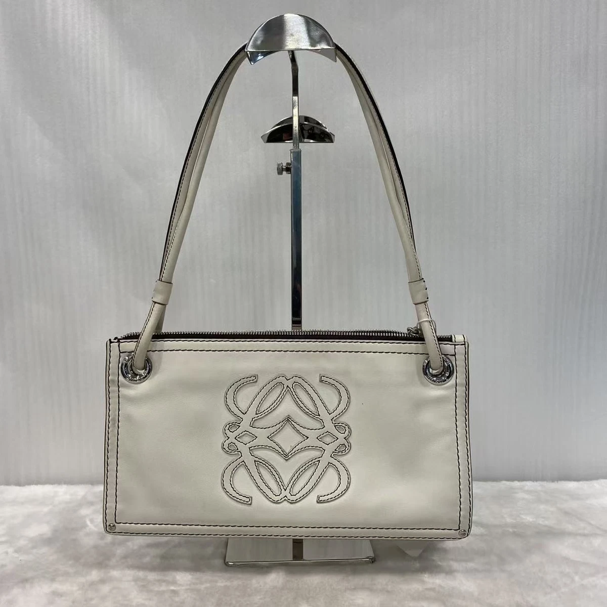 Loewe White Leather Exterior Bags & Handbags for Women for sale | eBay