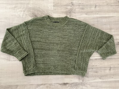 Blu Pepper Green Cropped Sweater Size Large