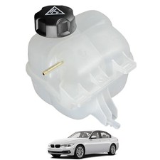 Engine Radiator Coolant Overflow Reservoir Tank With Cap Compatible With 2007