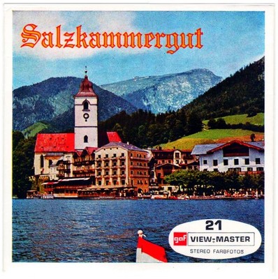 3 View-Master Stereo 3D Reels    C654 Salzkammergut,Österreich,Austria, AUT, GAF