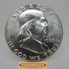 1963 Franklin Half Dollar, 90% Silver, AU - #C57316NQ