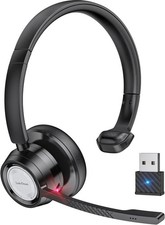 New Trucker Wireless Mic Blue Parrot Bluetooth Noise Cancelling Headset Earpiece