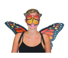 Monarch Butterfly Wings  Mask - Costume Accessories - Smaller Size