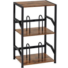 Record Player Stand, Vinyl Record Storage Up to 200 Albums, 3 Tier End Table ...
