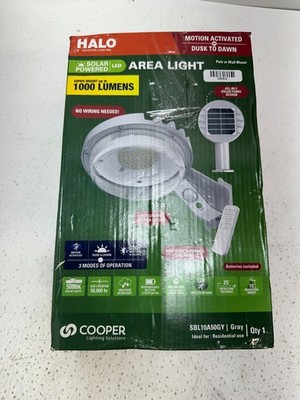Halo Cooper Solar Powered Motion Activated Outdoor LED Security Area Light