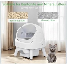 Self-Cleaning Cat Litter Box for Multiple Cat...