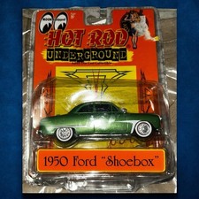 Vintage Hot Rod Underground 1950 Ford Shoebox Green 143 Die Cast Car Vintage Hot Rod Underground 1950 Ford Shoebox Green 143 Die Cast Car