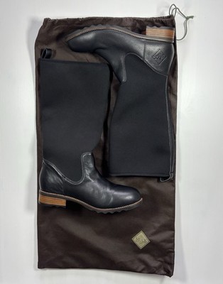 Muck Boot Company Bukan hohe Leder-Neoprenstiefel   Damen UK 8 gestapelter Absatz